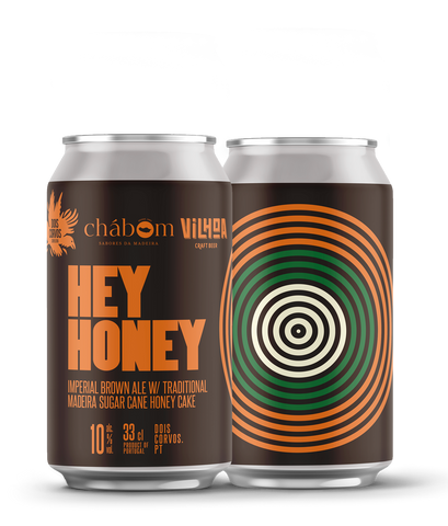 Dois Corvos Hey Honey, Imperial Brown Ale - ChábomVilhoa Collab - Dois Corvos Cervejeira